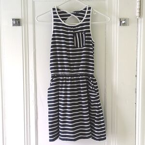 Tommy Hilfiger sleeveless navy blue striped sundress